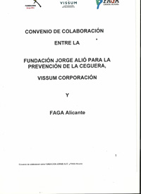 FAGA. Convenio de colaboración entre FUNDACiÓN JORGE ALIÓ Y FAGA Alicante

