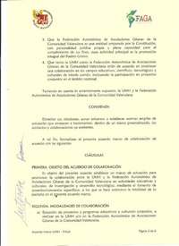 FAGA. Convenio de colaboración entre UNIVERSIDAD MIGUEL HERNÁNDEZ Y FAGA Alicante

