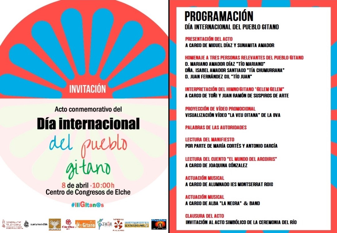  Asistimos al acto conmemorativo del 8 de Abril  en Elche
