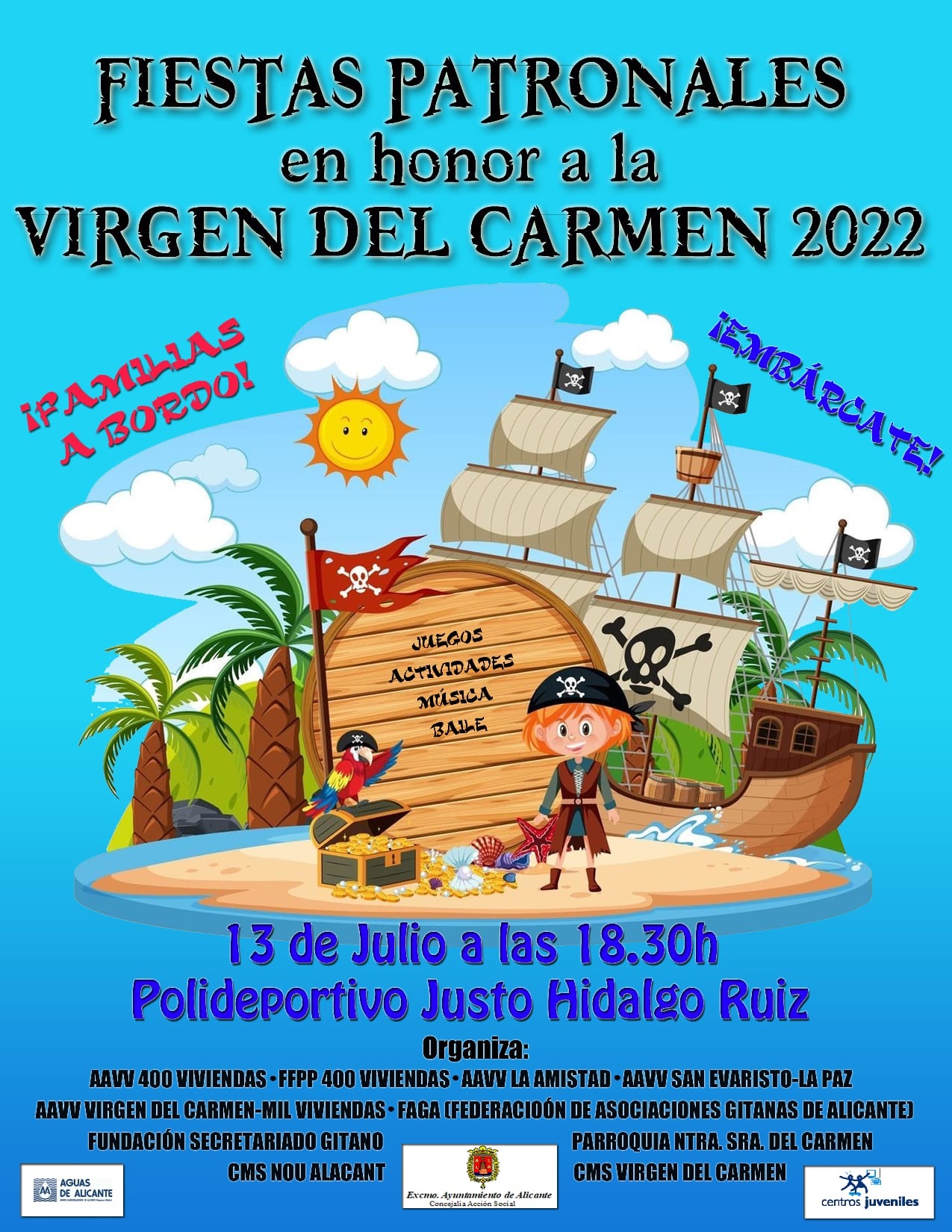 Participamos en las fiestas del barrio Virgen del Carmen