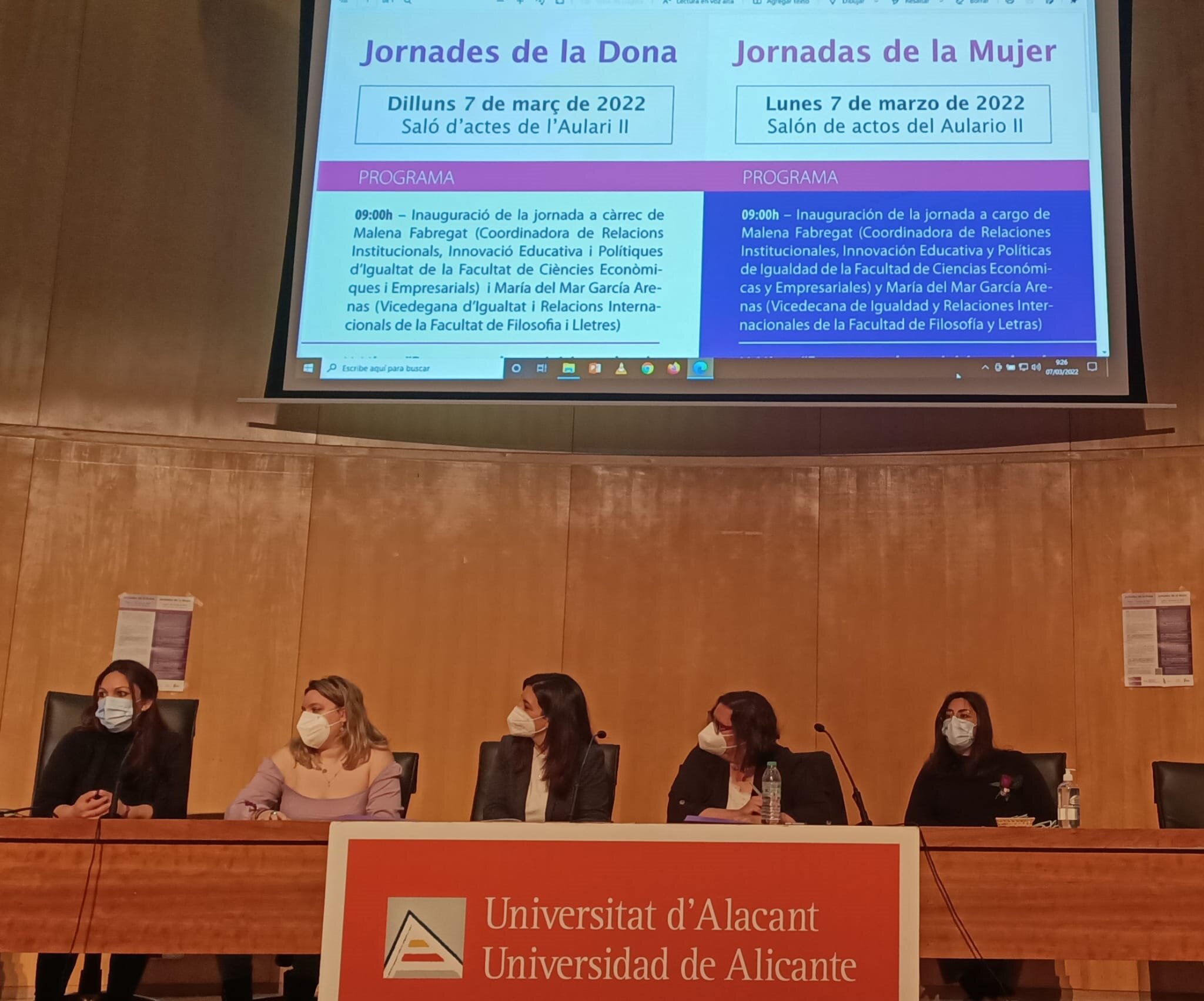  Jornadas de la Mujer en la Universidad de Alicante