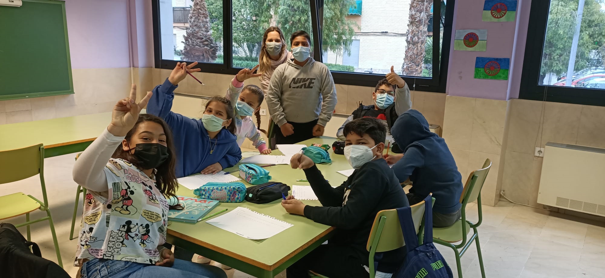 Conmemorando el 8M con el alumnado de Primaria
