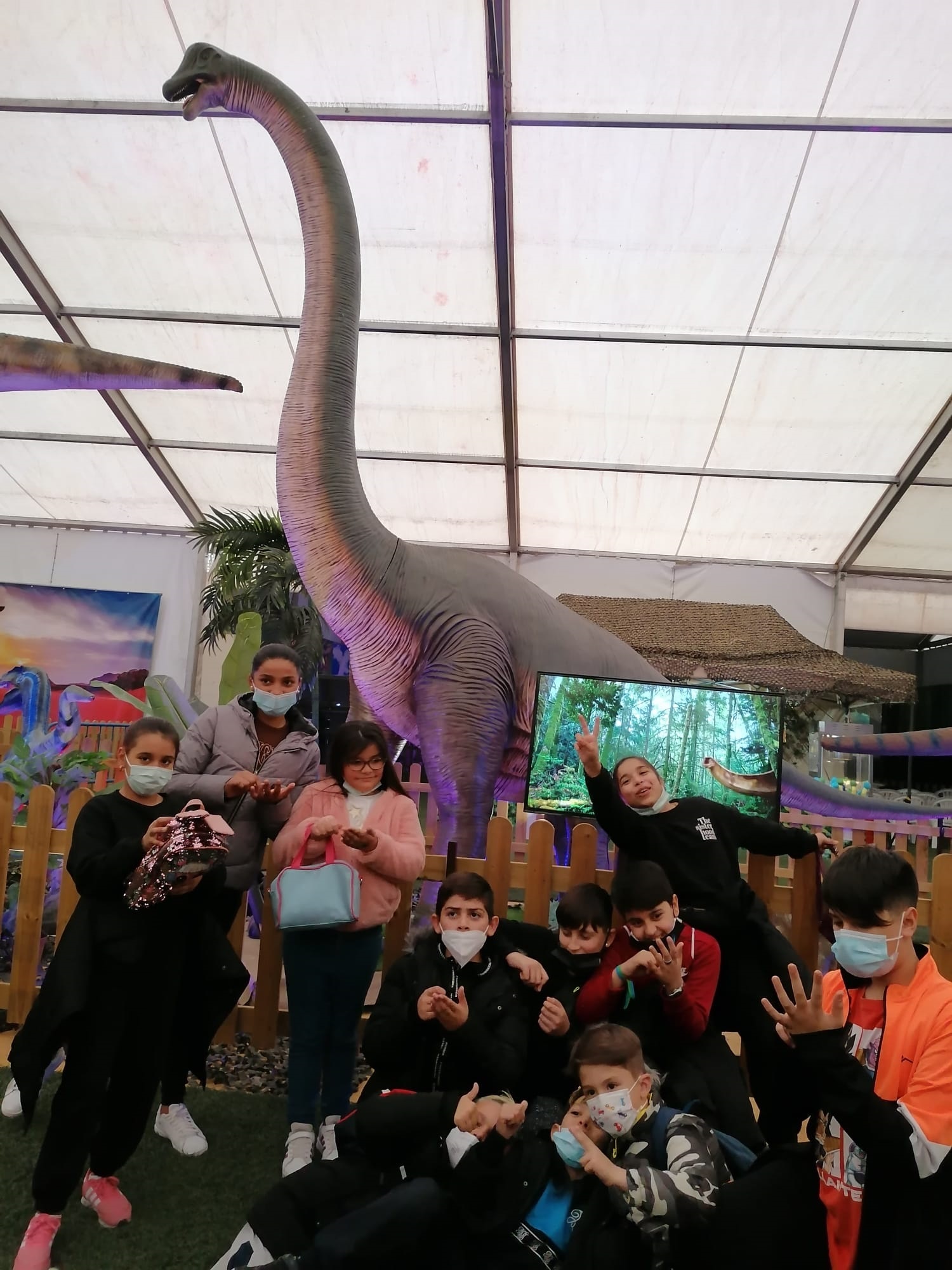 Excursión a la exposición de dinosaurios