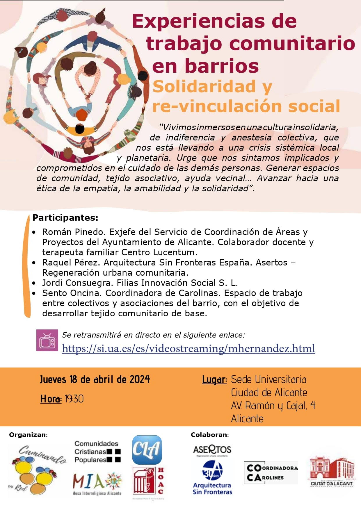  EXPERIENCIAS DE TRABAJO COMUNITARIO EN BARRIOS  