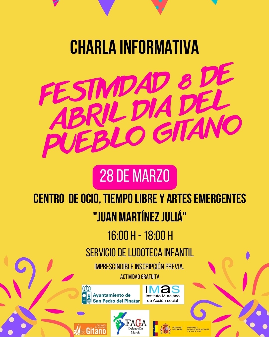   Charla informativa: 8 de Abril 