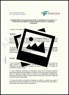 Convenio de colaboracion entre la Universidad de Alicante y FAGA
